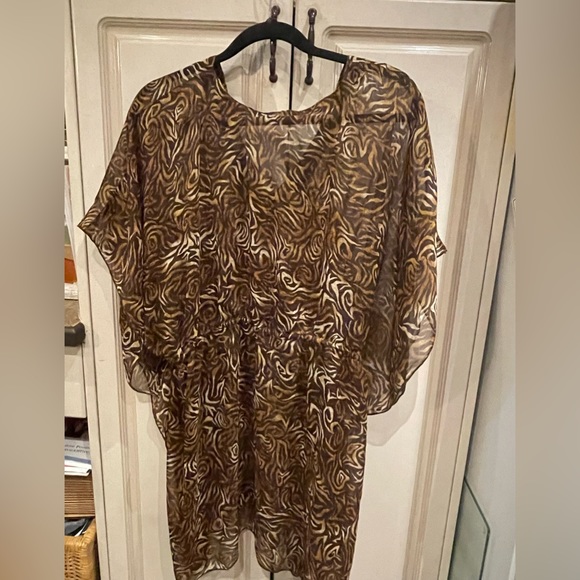 Two fabulous cover ups. Large in a turquoise colour with beads & bling & a brown - Picture 9 of 12